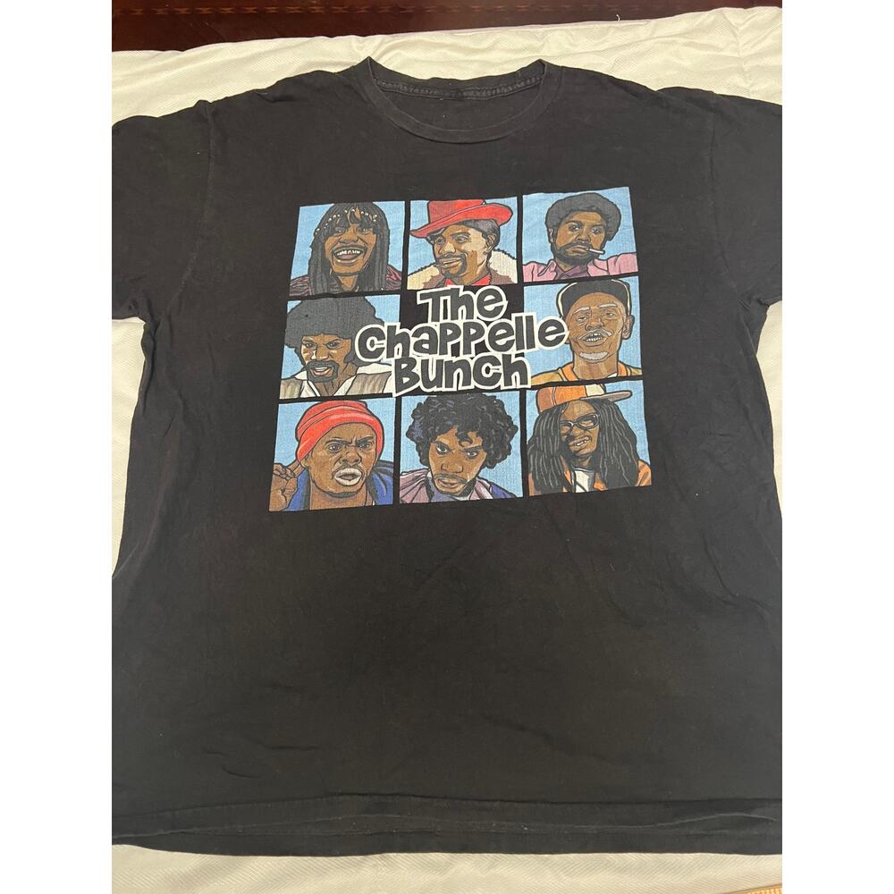 The Chappelle Bunch Dave Chappelle Comedy Character Graphic T-Shirt Black